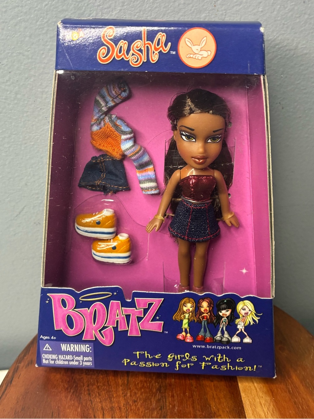 Bratz Mini Sasha Doll in Box 2002 MGA Mini Bratz Collectible